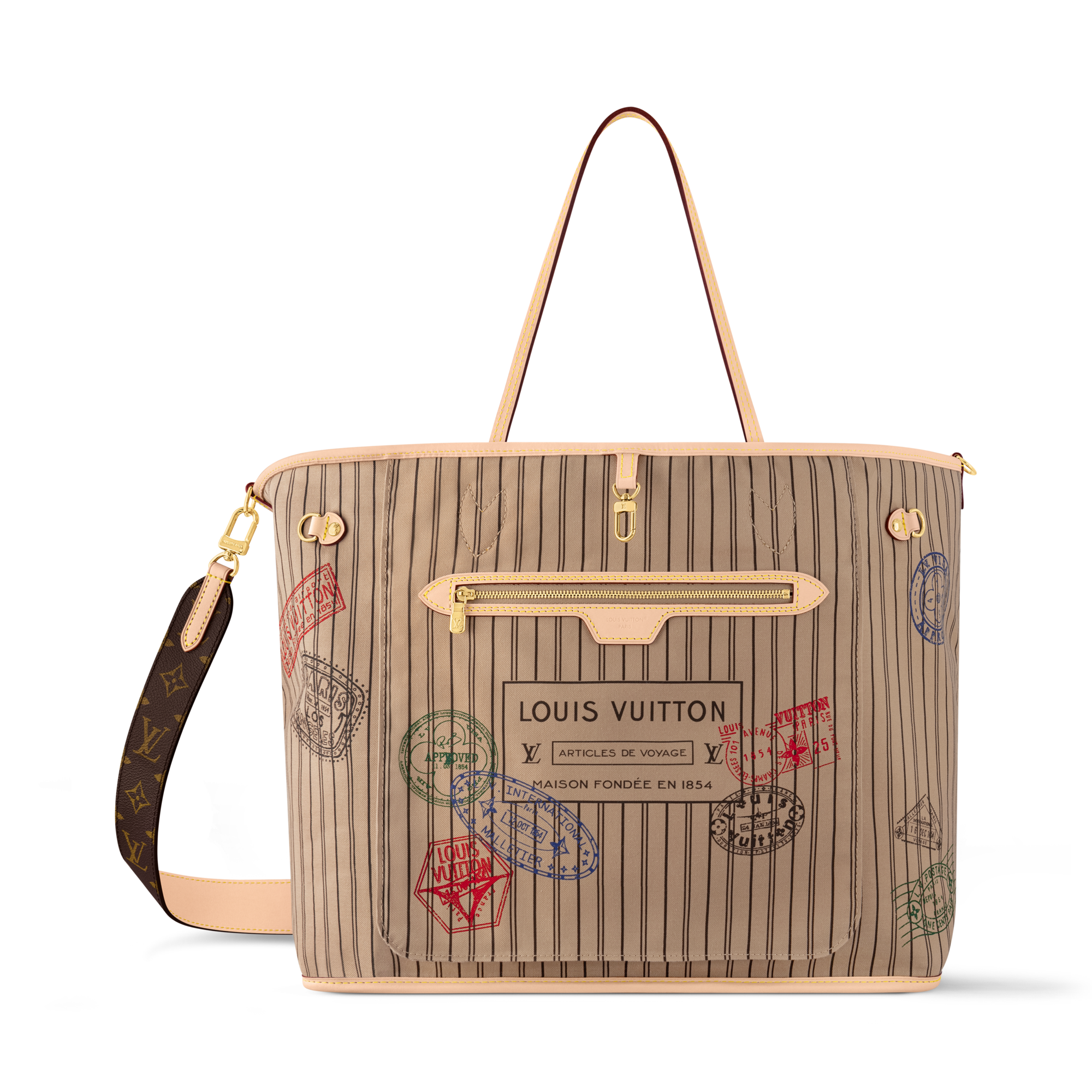 Neverfull Bandoulière Inside Out GM Monogram - Handbags | LOUIS